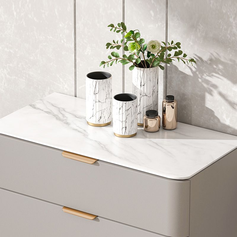 Glam Chest Engineered Wood Bedroom Storage Chest with Drawers