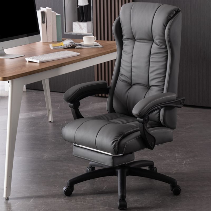 Modern Style Office Chair Upholstered Armrests Task Chair for Office