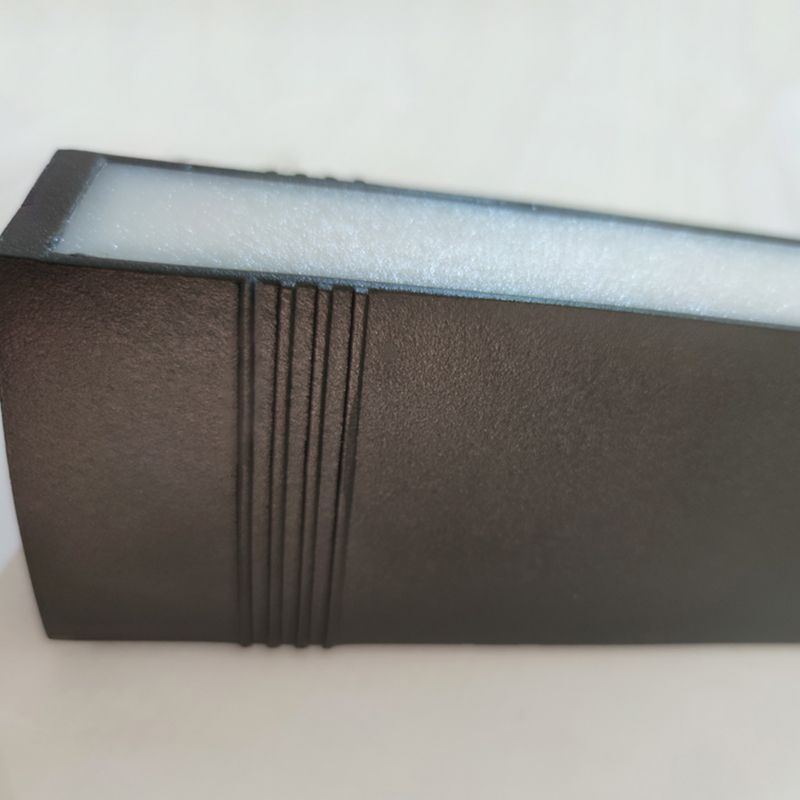 Simple Wall Sconce Rectangle Outdoor Sconce Light Fixture in Black