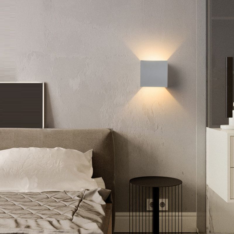 Metal Square Wall Light Sconce Simplicity Wall Mounted Lamp for Bedroom