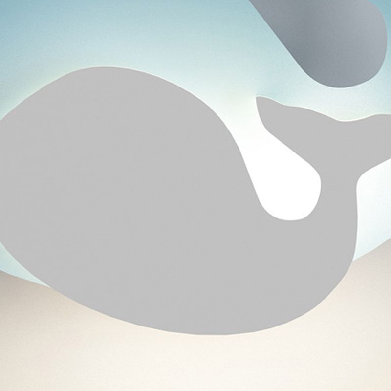 Forma unica a parete leggera in stile metallo 1 metallo a parete leggera in blu