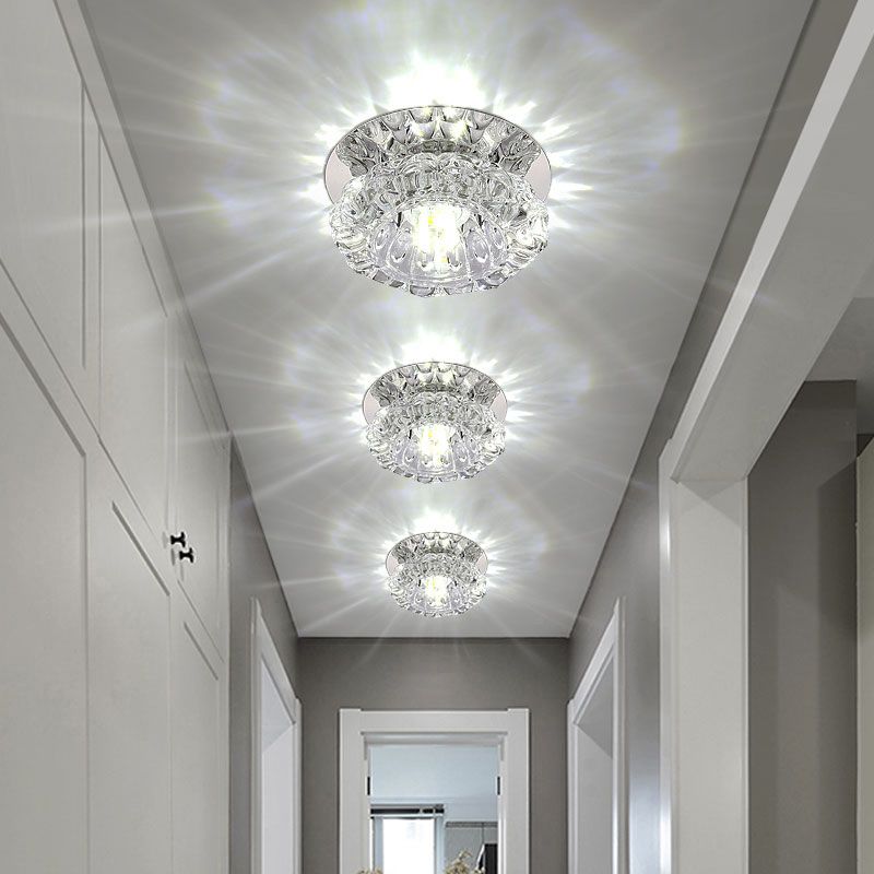 Flower Corridor Inbouwlamp Helder Kristal Minimalistisch LED-plafondinbouwlicht