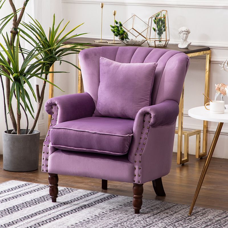 29.5"W Armchair Basic Four Leg Tufted Back Arm Chair for Living Room