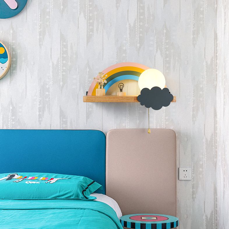 Macarons Nordic Macarons Style a forma di nuvola Sconce Iron 1 Pronali leggeri