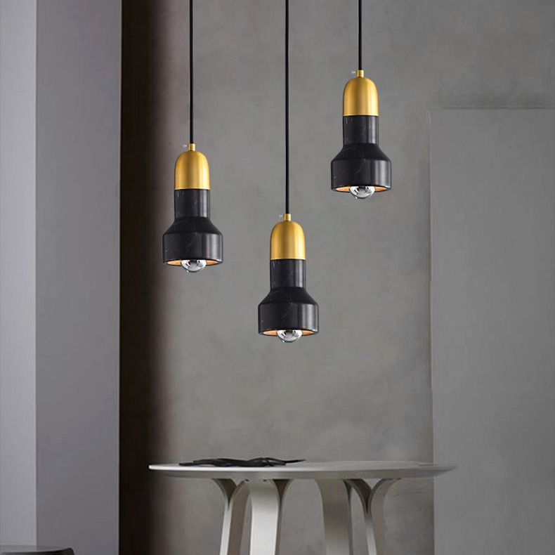 Hanging Light Fixture Stone Simple Style Hanging Pendant Light