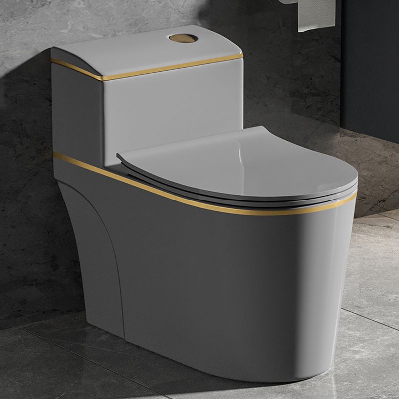 Floor Mounted Toilet All In One Porcelain Urine Toilet Traditional Siphon Jet Toilet