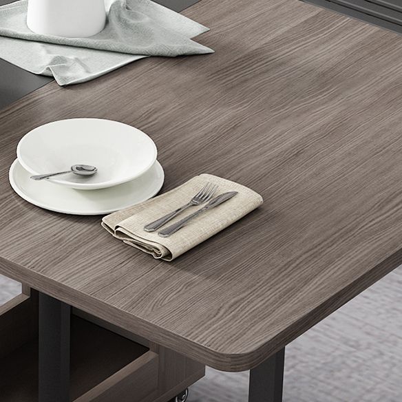 Moderner Stil traditioneller Höhe Esset mit Tropfenblatttisch und Trestle Basis