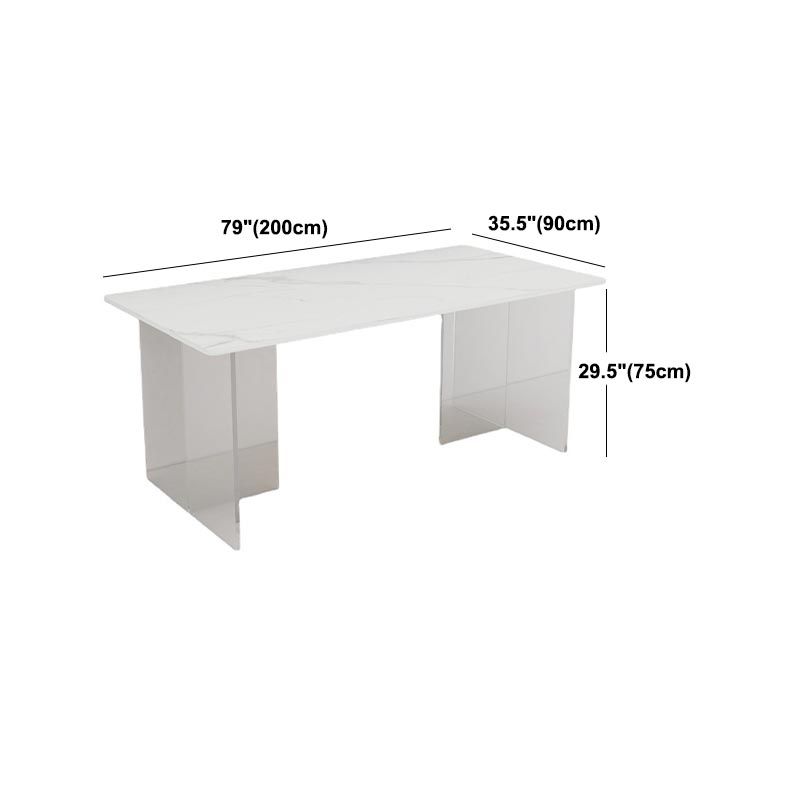 Contemporary Style Dining Table Rectangle Table for Home Kitchen