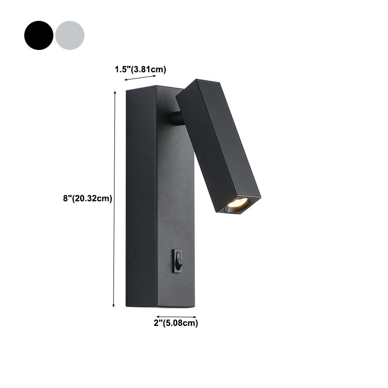 1-Light Geometric Wall Mount Light Modern Style Metal Wall Mount Lighting