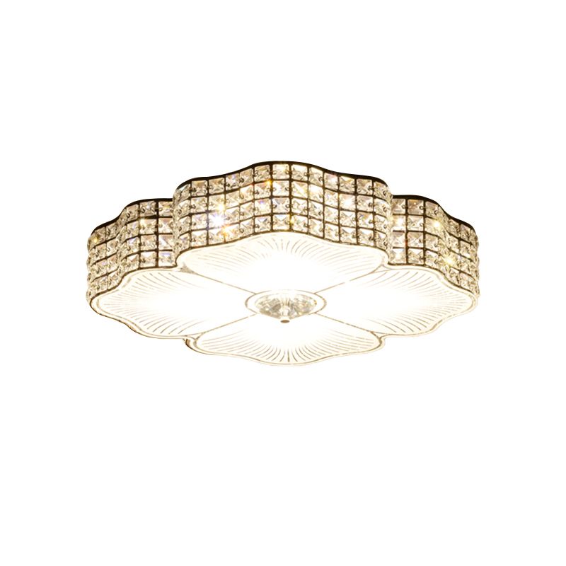 Techo de LED contemporáneo Vaciado de cristal con sombra de color negro de color negro