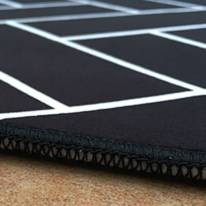 Wit modern tapijt polyester driehoek tapijt zonder slip achterste tapijt voor woonkamer