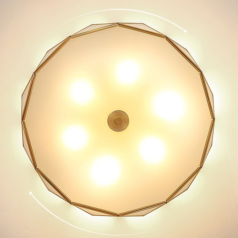 Glass Shaded Ceiling Light Fixture Modern LED Ceiling Flush Mount
