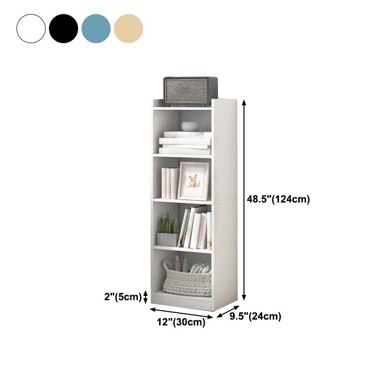 Manufactured Wood Scandinavian Bookshelf Vertical Bookcase for Home