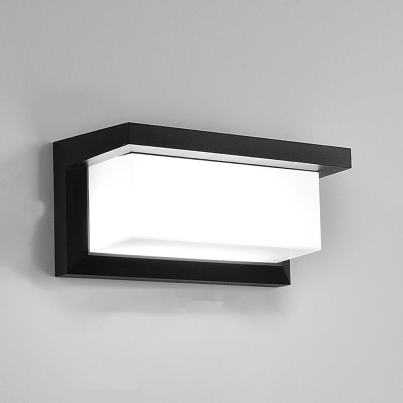 Moderne Aluminiumwandleuchte wasserdichte geometrische LED -Wandwaschmaschine für draußen