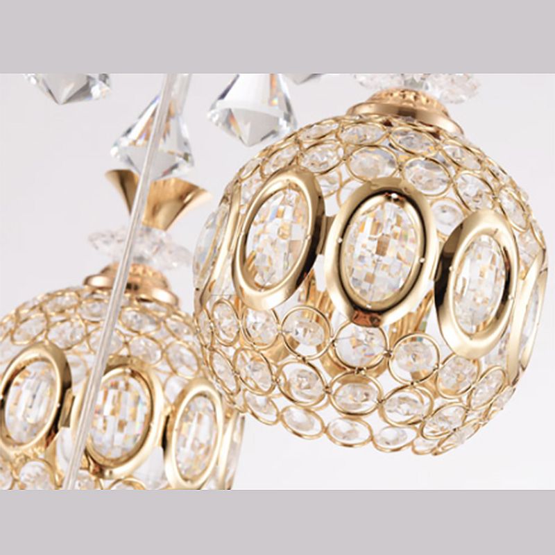 Einfachheit runde Anhänger Deckenleuchte Kristall Esszimmer LED Pendelleuchte Leuchte