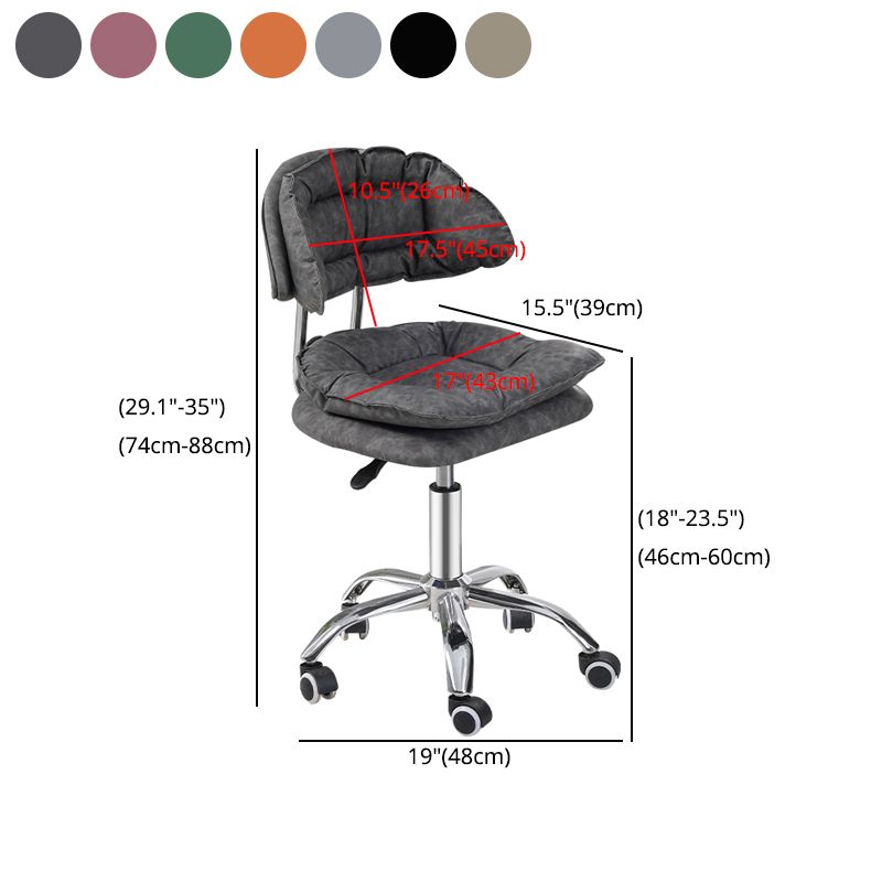 Schwenkbar verstellbarer moderner Barhocker Büro Low Back Leder Counterstuhl