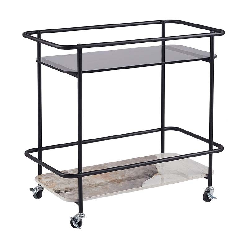 Contemporary Rectangular/Round Side End Table Glass Top Corner Table