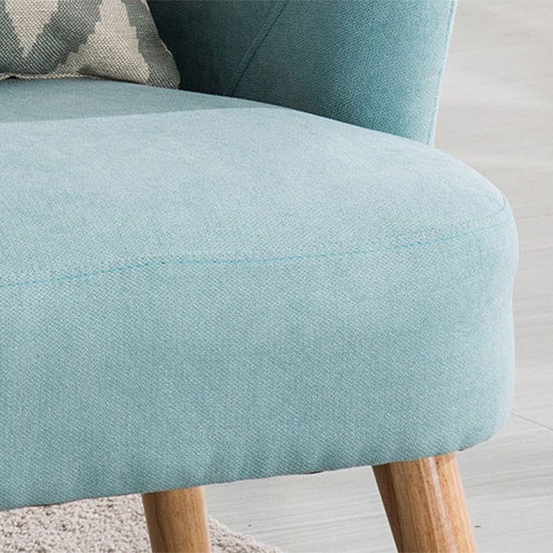 25.19"Wide x 35.82"High Recessed Arms Chair with Tight Back and Basic Four Legs