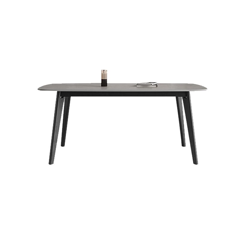 Home Dinner Room Kitchen Table Black Frame Contemporary Dining Table
