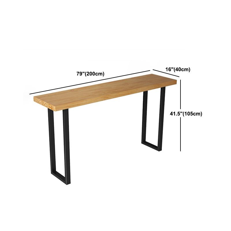 Industrial Rectangle Wooden Bar Table Set 1/4/5 Pieces Counter Table with Backless Stools
