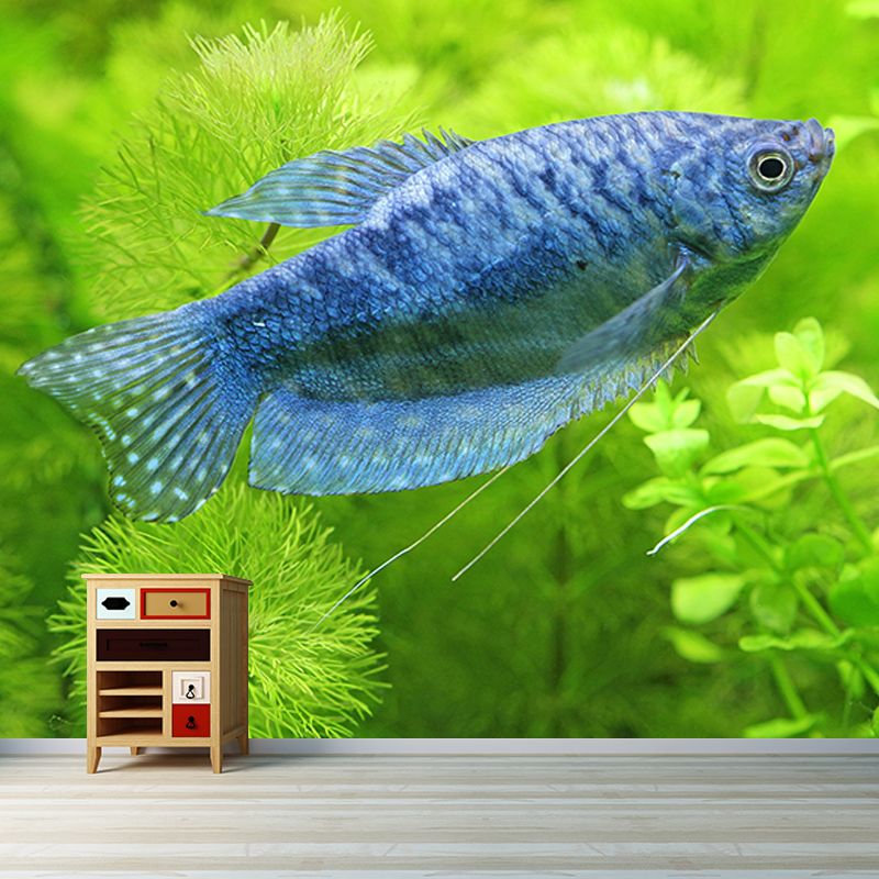 Underwater Life Mural Wallpaper Bedroom Decoration Wall Covering, Stain-Resistant