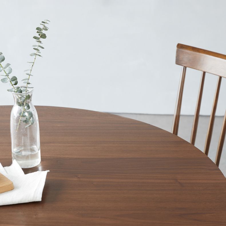 1/2/3/4 Pieces Solid Wood Dining Set Modern Pine Wood Round Table with Wooden Chairs