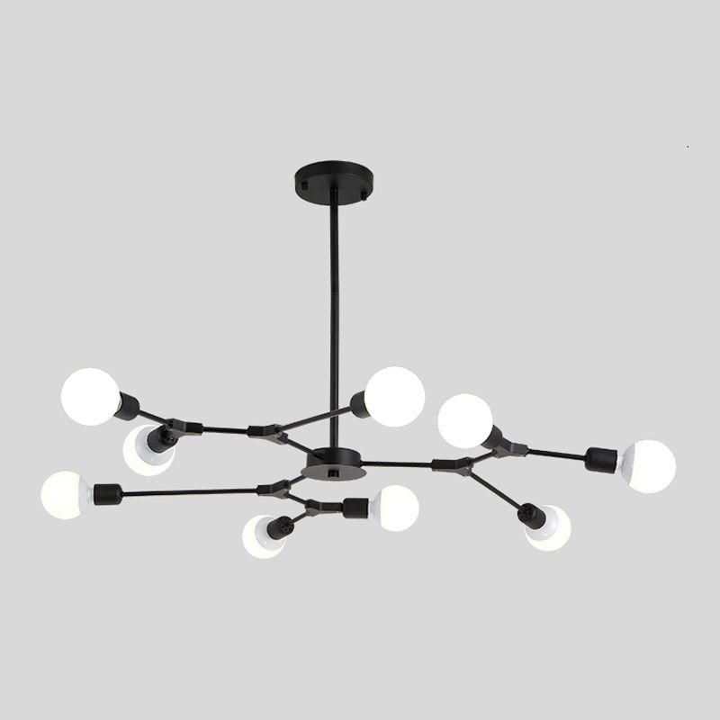 Postmodern Pendant Lamp Adjustable Metal Living Room Chandelier Lamp