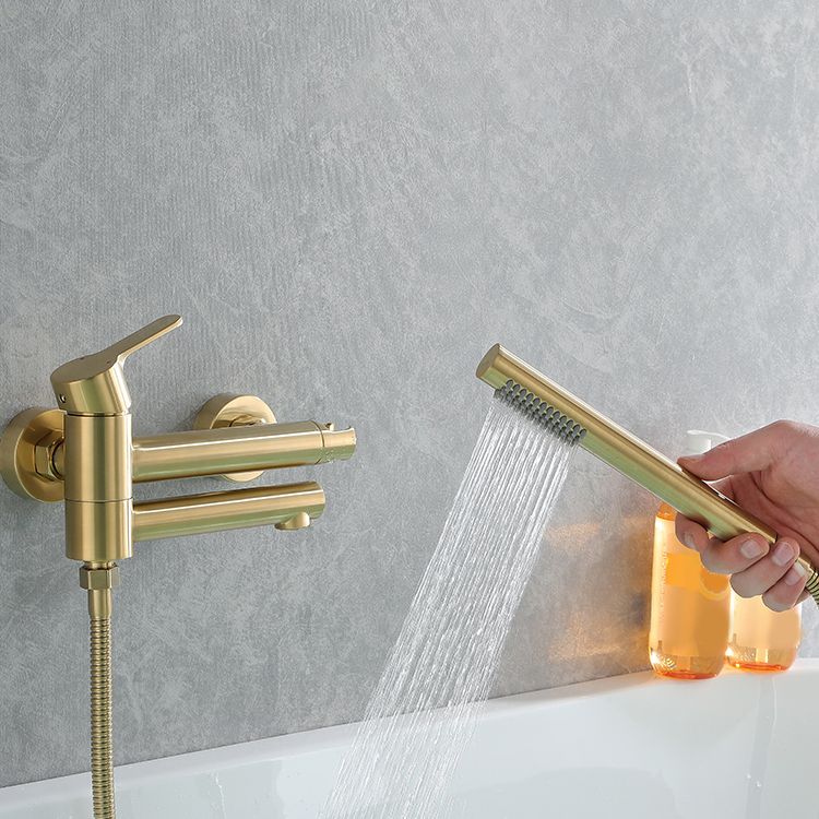 Wall Mounted Bathroom Faucet Contemporary Style Swivel Bathroom Faucet