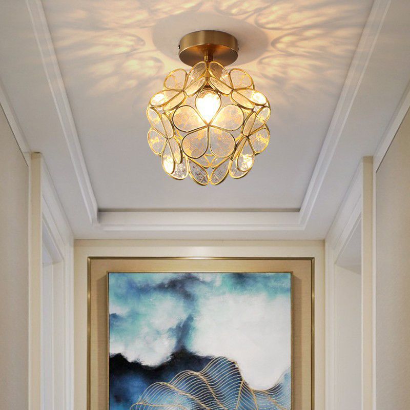 Creative Glass Ceiling Lamp Contemporary Flush Mount Light Fixture