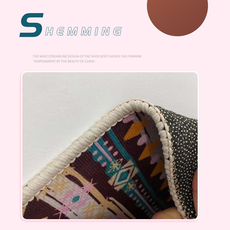 Abstract Ink Painting Rug Polyester Indoor Rug Non-Slip Backing Carpet for Living Room