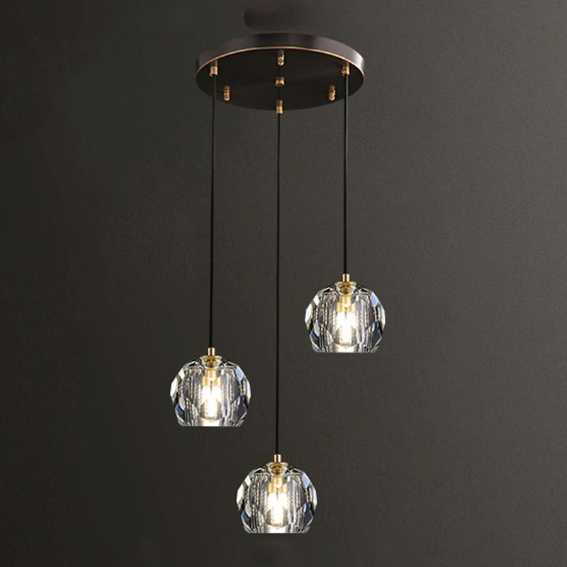 Crystal Globe Hanging Lampe in Modern Artistic Style Pendant Pendant Light for Dining Room