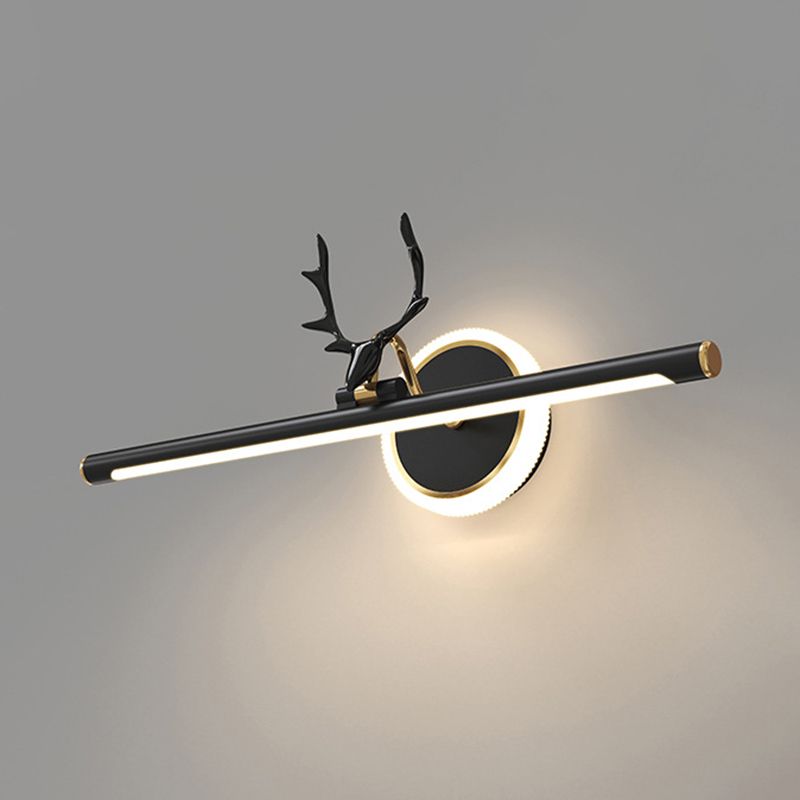 Metal Linear Shape Vanity Light Modern Style 1-Light Vanity Light Fixture