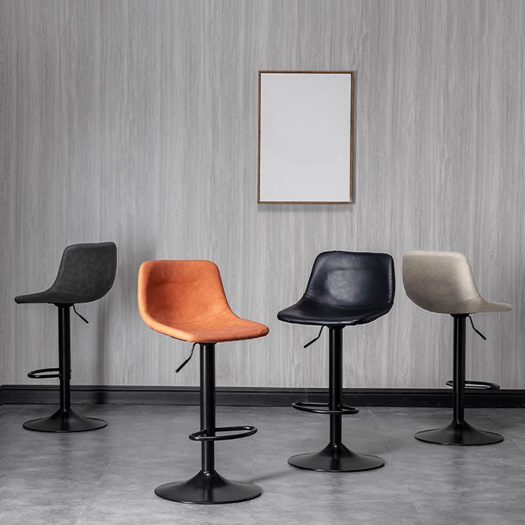 Rotation and Lifting Barstool Industrial Style Leather Seats Bar Stool for Bar Counter