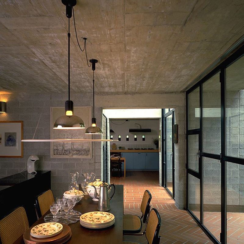 Postmoderne stijl UFO -vorm hangend licht metaal 1 lichte hanglamp voor eetkamer