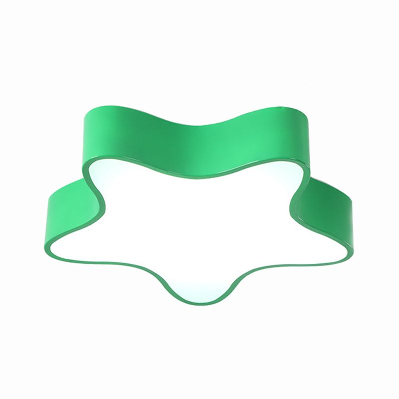 Starfish Shaped Flush Ceiling Light Cartoon Acrylic Kindergarten LED Flush Mount Lighting Fixture