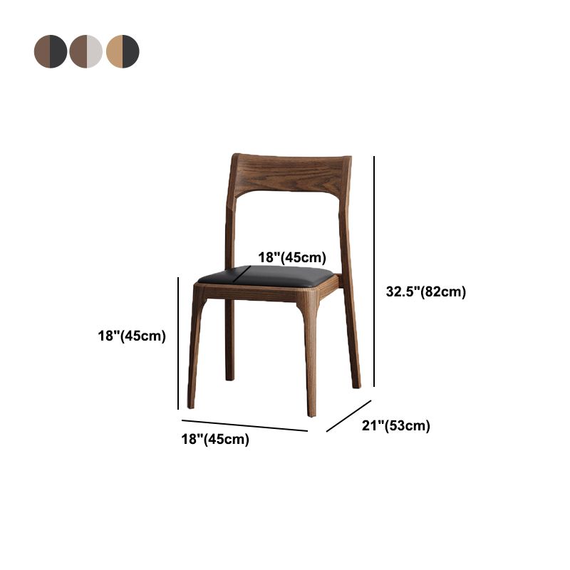 Contemporary Side Dining Chairs Solid Wood Dining Chairs for Dining Room