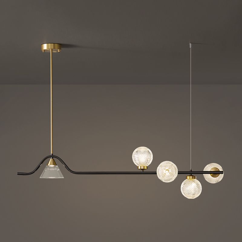 Contemporáneos de lámparas de la isla Sphere Sphere Island Lights para cocina