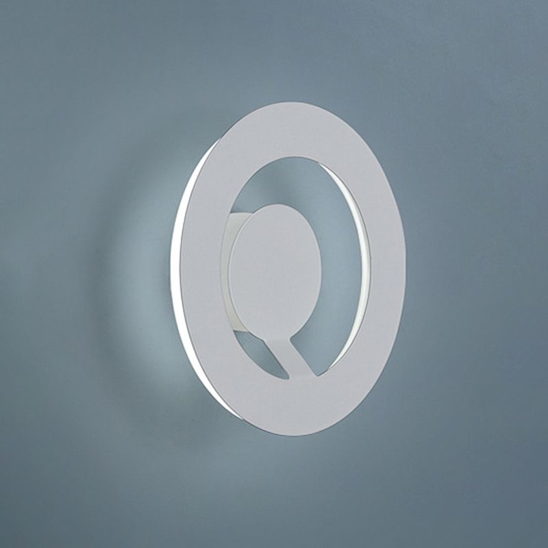 1 Light Geometric Wall Mounted Lamps Modern Style Metal Wall Sconces