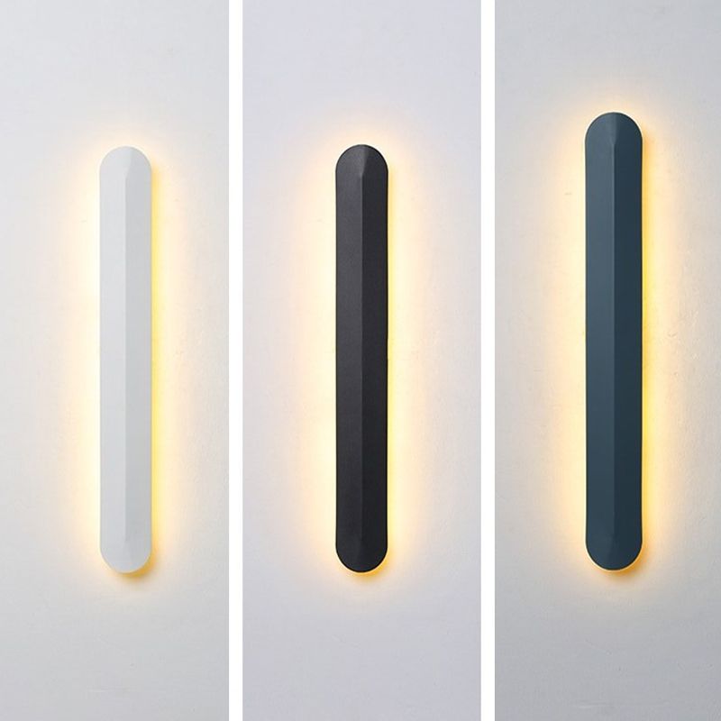 1 Light Linear Wall Mount Light Modern Metal Wall Mount Light Fixture