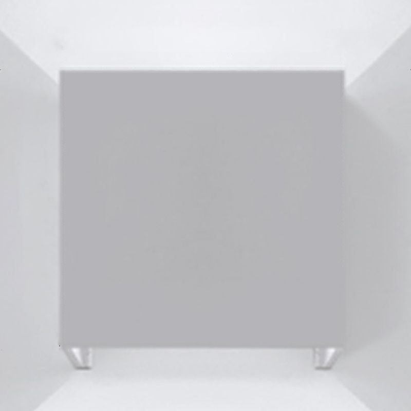 Moderner Stil quadratischer LED -Wandleuchten Beleuchtung Metall 1 Leichte Wandmontagelampe