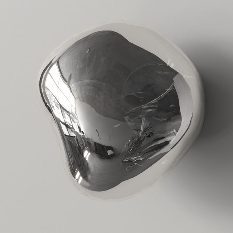 Nordic Style Wall Light Geometry Shape Wall Lamp with Glass Shade for Living Room