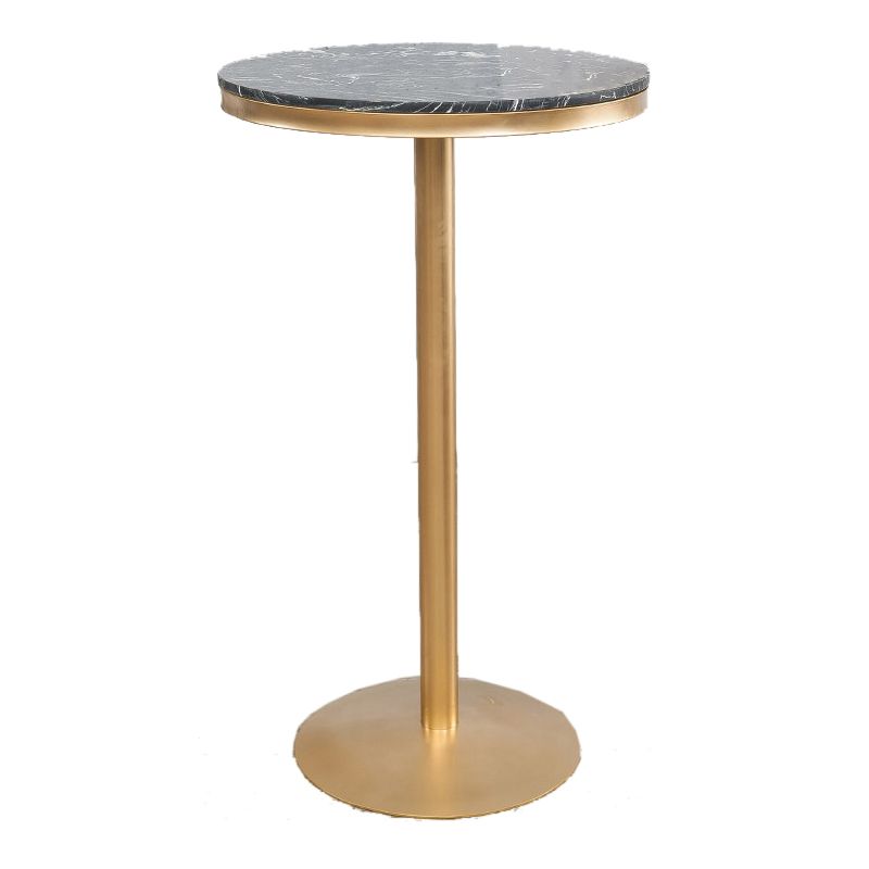 Fixed Counter Set Industrial 1/2/3 Pieces Faux Marble Bar Table Set for Home Use