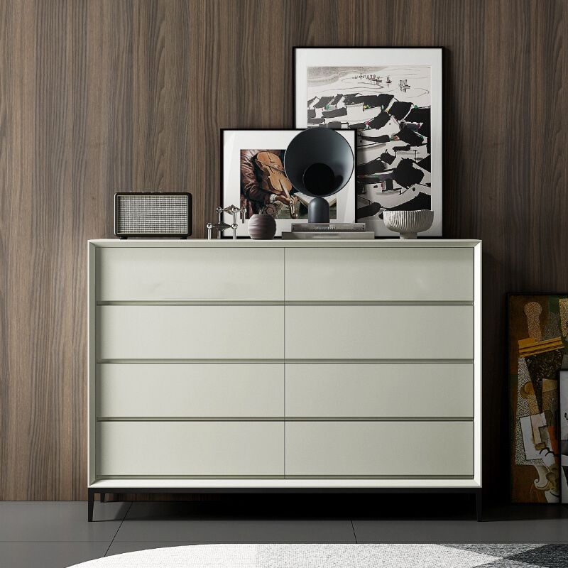 Wooden Storage Chest Modern Dresser with 3/4/5/8 Drawers , 15.6 Inch Width