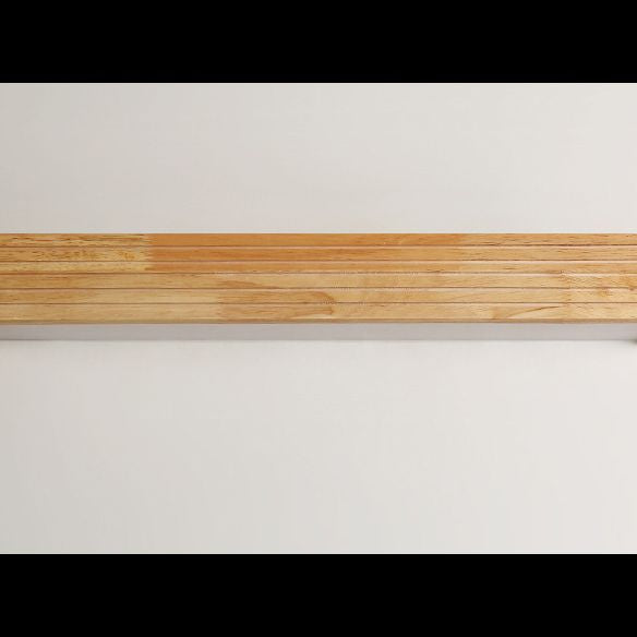 Nordic Creative Wall Mounted Mirror Front Lamp Wooden Rectangular Vanity Light for Bathroom