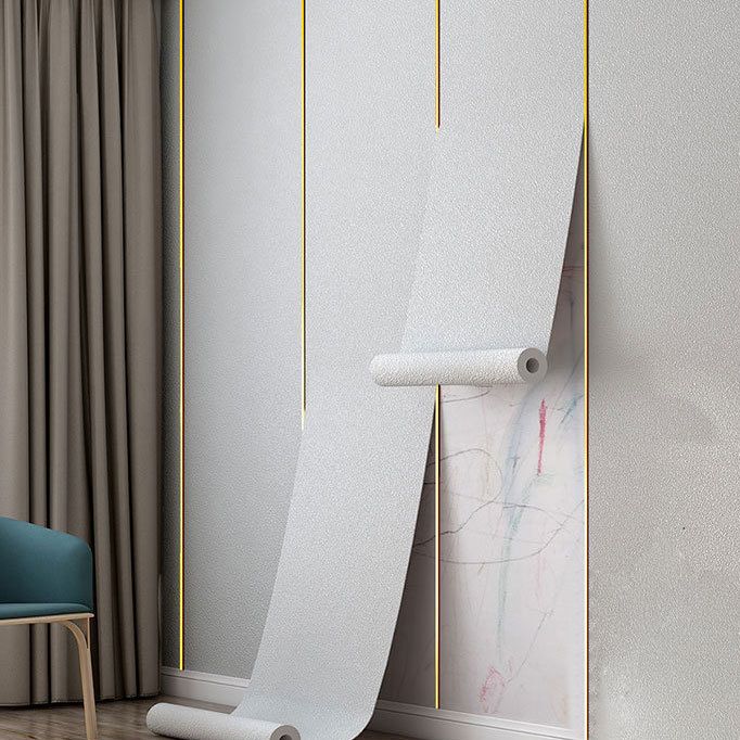 Contemporary Style Wall Panel Linen Living Room Peel and Stick Wall Paneling