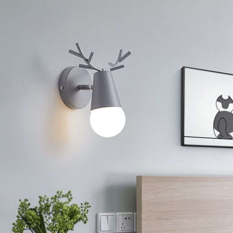 Antler Bedide Leeswandlamp metaal 1 bol Minimalistisch SCONCE -armatuur met pivotgewricht