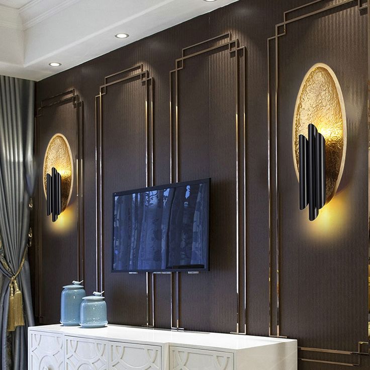 Contemporary Metal Wall Mount Lamp Wall Lighting Fixture for Living Room