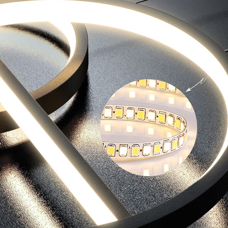 Lámpara de 5 cables de geometría de geometría moderna Lámpara de 5 cabezas de restaurante con sombra de gel de sílice