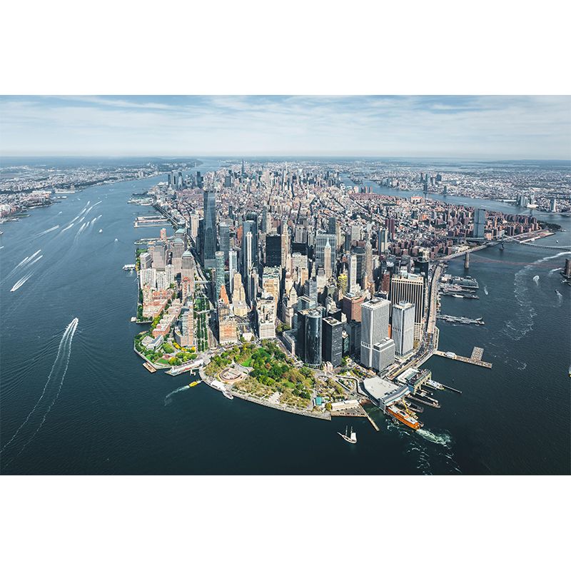 Contemporary City Wall Mural Photography Living Room Bedroom Wall Covering