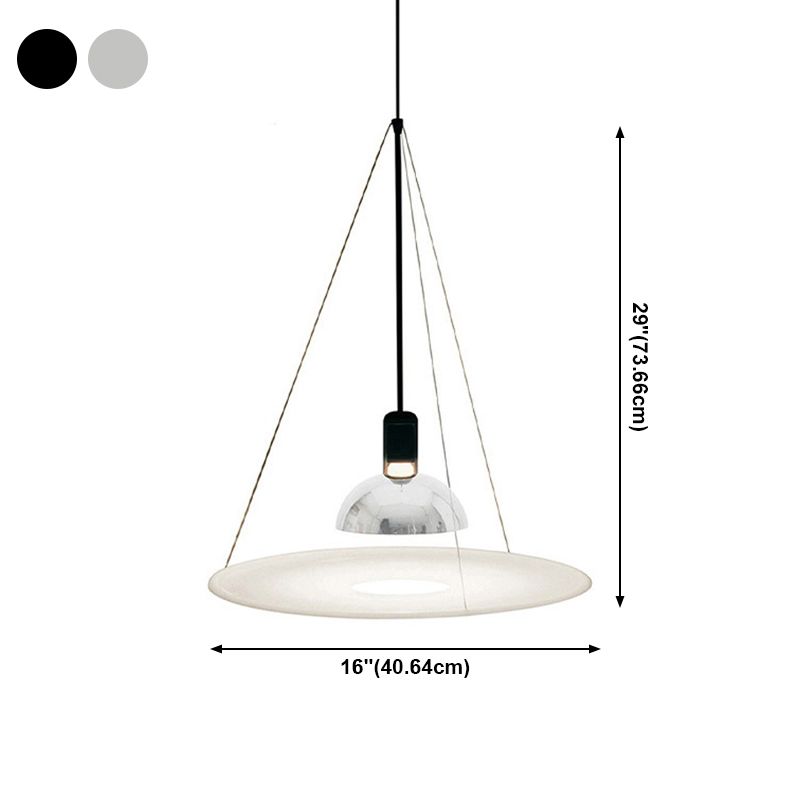 Suspension en forme de bol Light Postmodern 1-Light Pendentif pour le salon